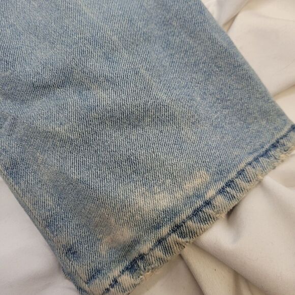 HOLLISTER plaid patchwork ultra high rise dad jeans straight leg 3/26 ASO TV - Picture 9 of 13